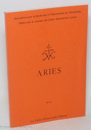 Cat.No: 262094 Aries. No 8. Association pour la Recherche et l'Information sur...