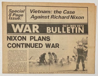 Cat.No: 262115 War Bulletin. Special 8 page issue: Vietnam: the case against Richard Nixon