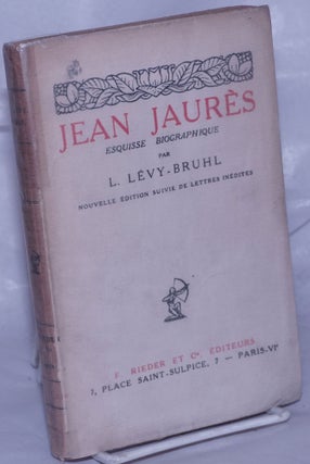Cat.No: 262311 Jean Jarès: esquisse biographique. Jean aka Auguste Marie Joseph Jean...