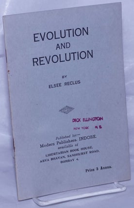 Cat.No: 262332 Evolution and revolution, by Elsee [sic] Reclus. Elisée Reclus