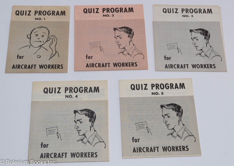 Cat.No: 262406 Quiz program for aircraft workers. (Nos. 1-5)