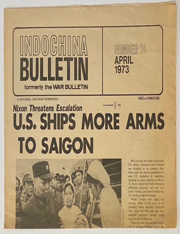 Cat.No: 262499 Indochina Bulletin. No. 24 (April 1973)