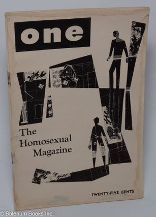 Cat.No: 262639 ONE; the homosexual magazine vol. 4, #2, February 1956. Ann Carll Reid,...