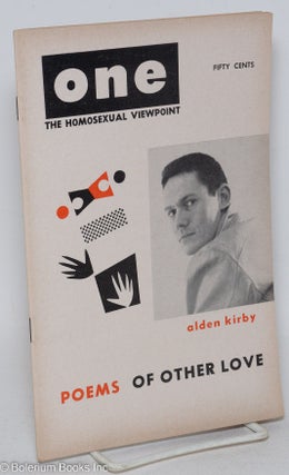 Cat.No: 262649 ONE Magazine: the homosexual viewpoint; vol. 5, #8, Oct.-Nov., 1957: Alden...