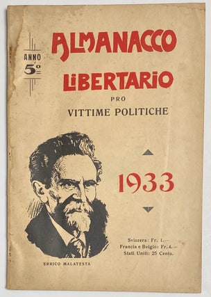 Cat.No: 262670 Almanacco libertario pro vittime politiche. Anno 5o. 1933