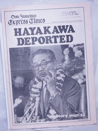 Cat.No: 262717 San Francisco Express Times: vol. 1, #47, December 11, 1968; Hayakawa...