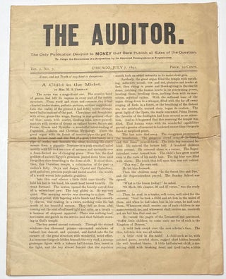 Cat.No: 262718 The Auditor. Vol. 1 no. 7 (July 7, 1891) [first issue under this title]....