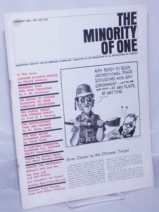 Cat.No: 262974 The minority of one; 1966, Feb, Vol. 8 No. 75 (whole number) independent...