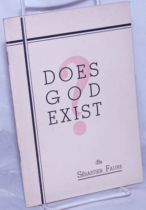 Cat.No: 262978 Does god exist? Twelve proofs of the inexistence of God as presented in a...