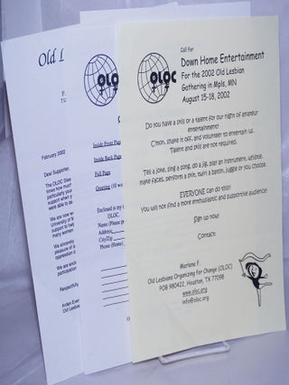 Cat.No: 263449 Old Lesbians Organizing for Change [three handbills