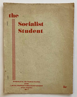 Cat.No: 263484 Socialist Student. Vol. 1 no. 1 (May 1936