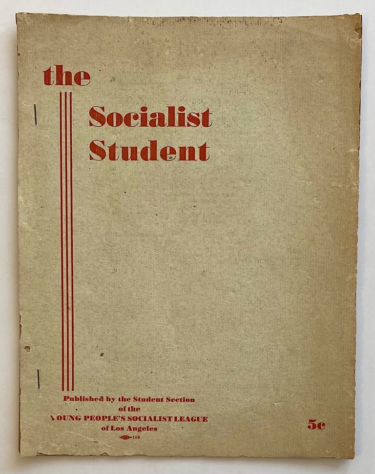 Cat.No: 263484 Socialist Student. Vol. 1 no. 1 (May 1936)