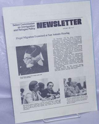 Cat.No: 263494 Select Commission on Immigration & Refugee Policy Newsletter: #3,...