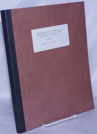 Cat.No: 263515 Acculturation of Samoans in the Mormon Village of Laie, Territory of...