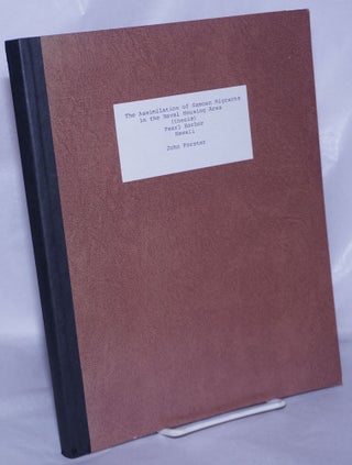 Cat.No: 263517 The Assimilation of Samoan Migrants in the Naval Housing Area, Pearl...