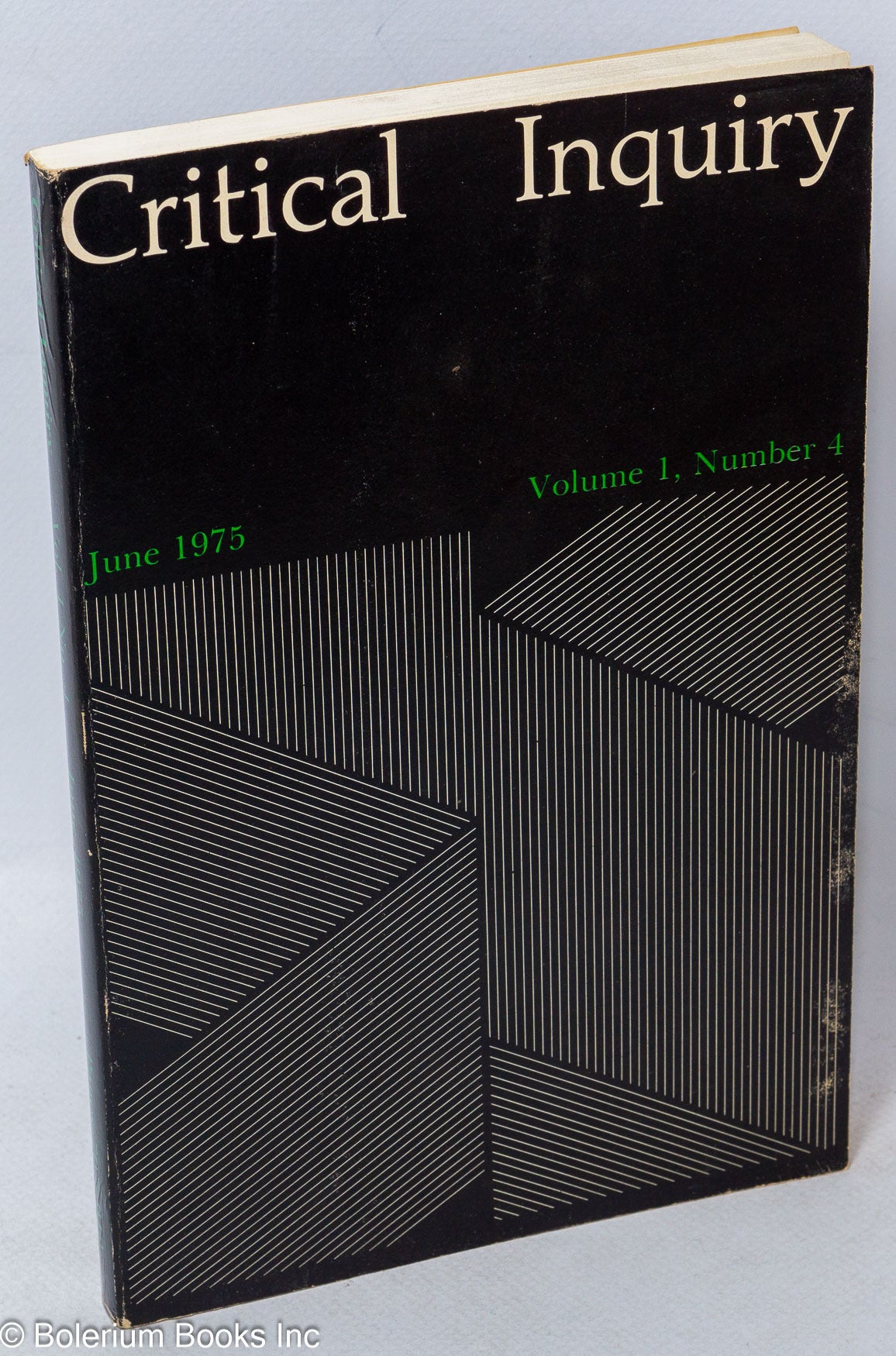 Critical Inquiry, 1975, June, Vol. 1, No. 2 | Sheldon Sacks, founding