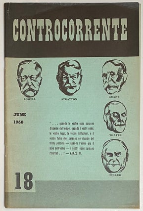 Cat.No: 263873 Controcorrente. New series no. 18 (June 1960). Aldino Felicani, direttore