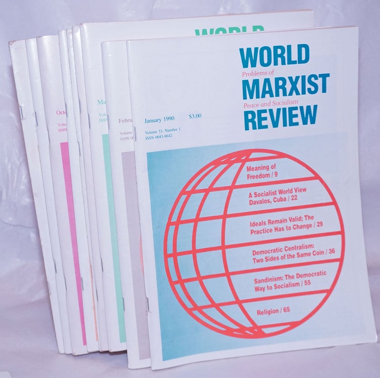 Cat.No: 264102 World Marxist Review: Problems of peace and socialism. Vol. 33, Nos. 1-3, 5-7, 10-12 for 1990