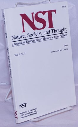 Cat.No: 264351 Nature, Society and Thought NST A Journal Of Dialectical And Historical...
