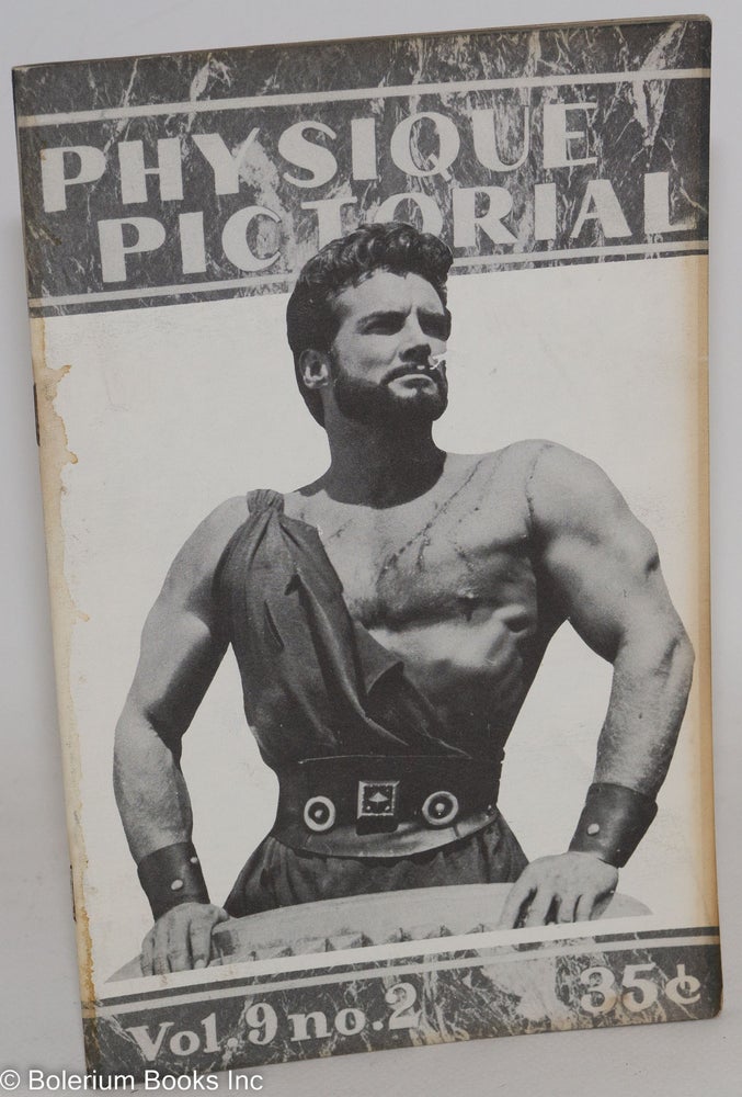 Cat.No: 264468 Physique Pictorial vol. 9, #2, Summer [released September] 1959: Steve Reeves cover. Bob Mizer, Spartacus photographer, Steve Reeves, Etienne.