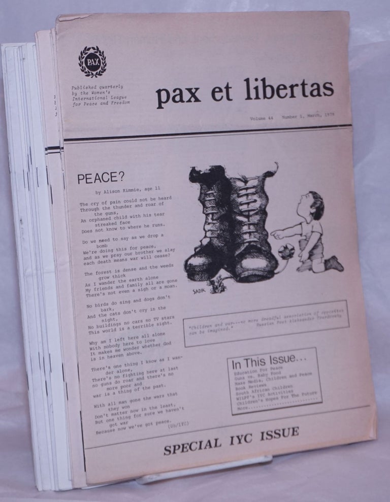 Cat.No: 264481 Pax et libertas [20 issues]. Kay Camp, ed.
