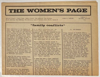Cat.No: 264685 The Women's Page. Number 3. (December18, 1970). Barbara Alpert