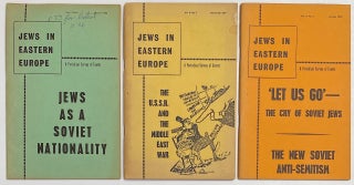 Cat.No: 264806 Jews In Eastern Europe [three issues
