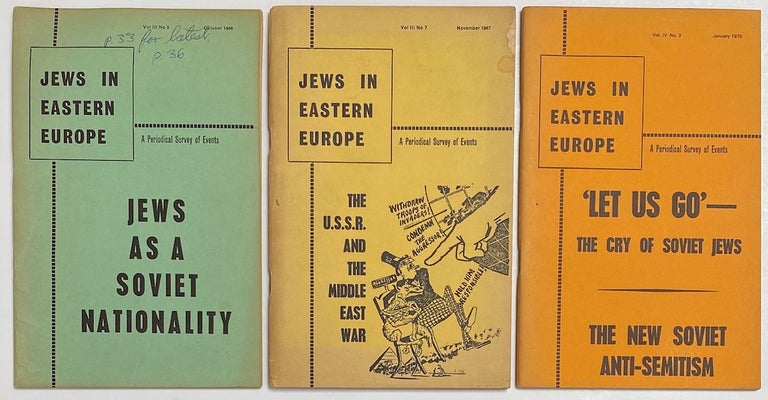 Cat.No: 264806 Jews In Eastern Europe [three issues]