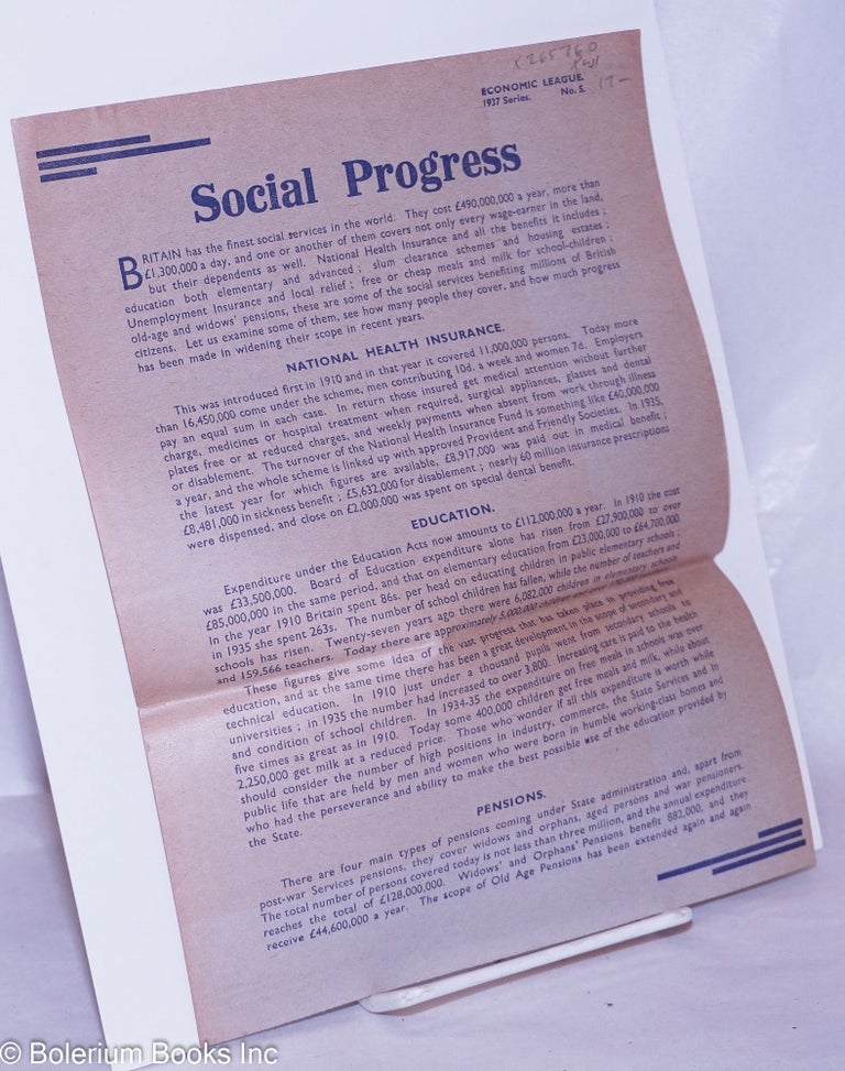 Cat.No: 265760 Social Progress