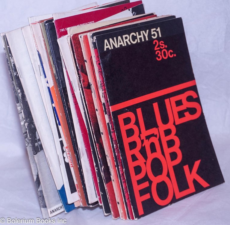 Cat.No: 265772 Anarchy: a journal of anarchist ideas. [23 issues from the first series]