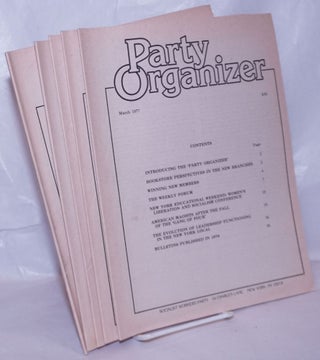 Cat.No: 265927 Party organizer, vol. 1, no. 1, March 1977 to no. 5, December 1977....