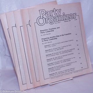 Cat.No: 265929 Party Organizer, vol. 5, no. 1, February 1981 to no. 5, September, 1981....
