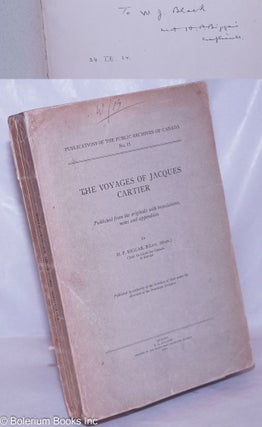 Cat.No: 266033 The Voyages of Jacques Cartier. H. P. Bigger, B. Lit