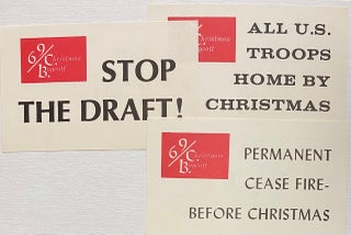 Cat.No: 266122 [Three stickers from the 1969 Christmas boycott to protest the Vietnam War