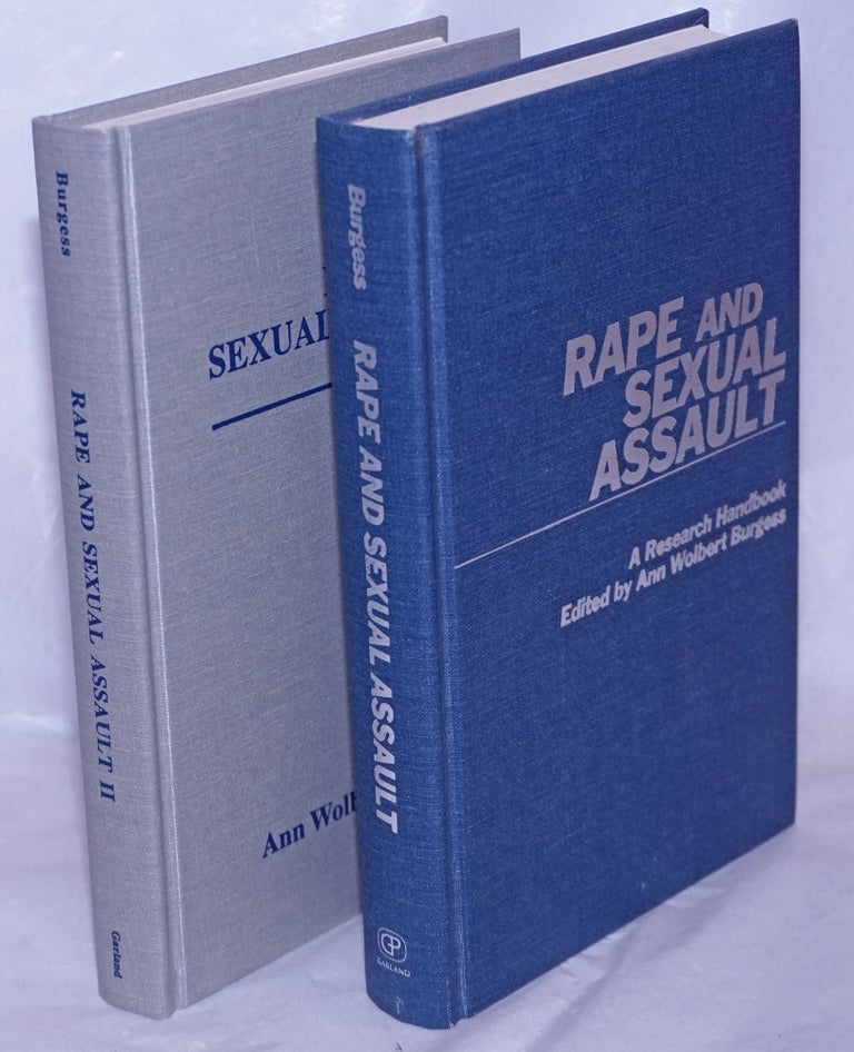 Cat.No: 266320 Rape and Sexual Assault: a research handbook [two volumes]. Ann Wolbert Burgess, Mary Hanemann Lystad Mary Ann Largen, Judith Herman, Paul O'Keefe, Linda Gordon.