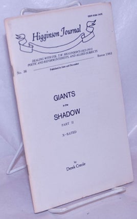Cat.No: 266418 Higginson Journal #36: Giants in the Shadow part 2; Reginald Cuthbotham....