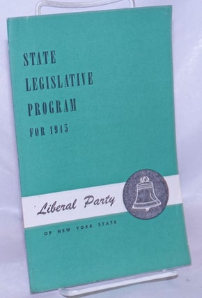 Cat.No: 266437 State Legislative Program for 1945
