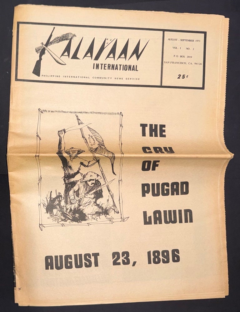Cat.No: 266536 Kalayaan international; Philippine international community news service, August-September 1971. vol. 1, no. 3