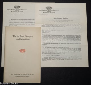 Cat.No: 266894 The du Pont Company and Munitions