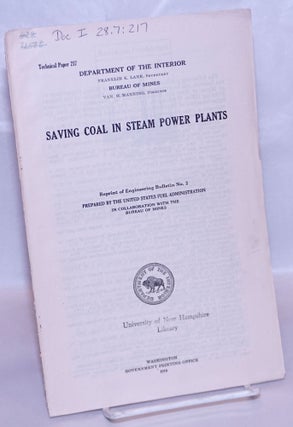 Cat.No: 266910 Saving Coal in Steam Power Plants