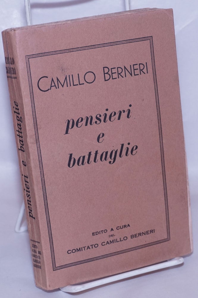 Cat.No: 267427 Pensieri e Battaglie. Camillo Berneri, Emma Goldman.