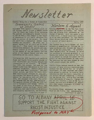 Cat.No: 267572 Newsletter. April 1968. Charter Group for a. Pledge of Conscience