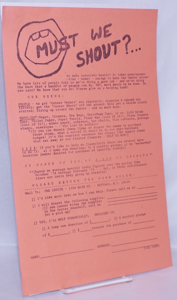 Cat.No: 267584 Must We Shout? [handbill
