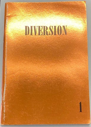 Cat.No: 268168 Diversion. No. 1 (June 1973). Jon Horelick, ed