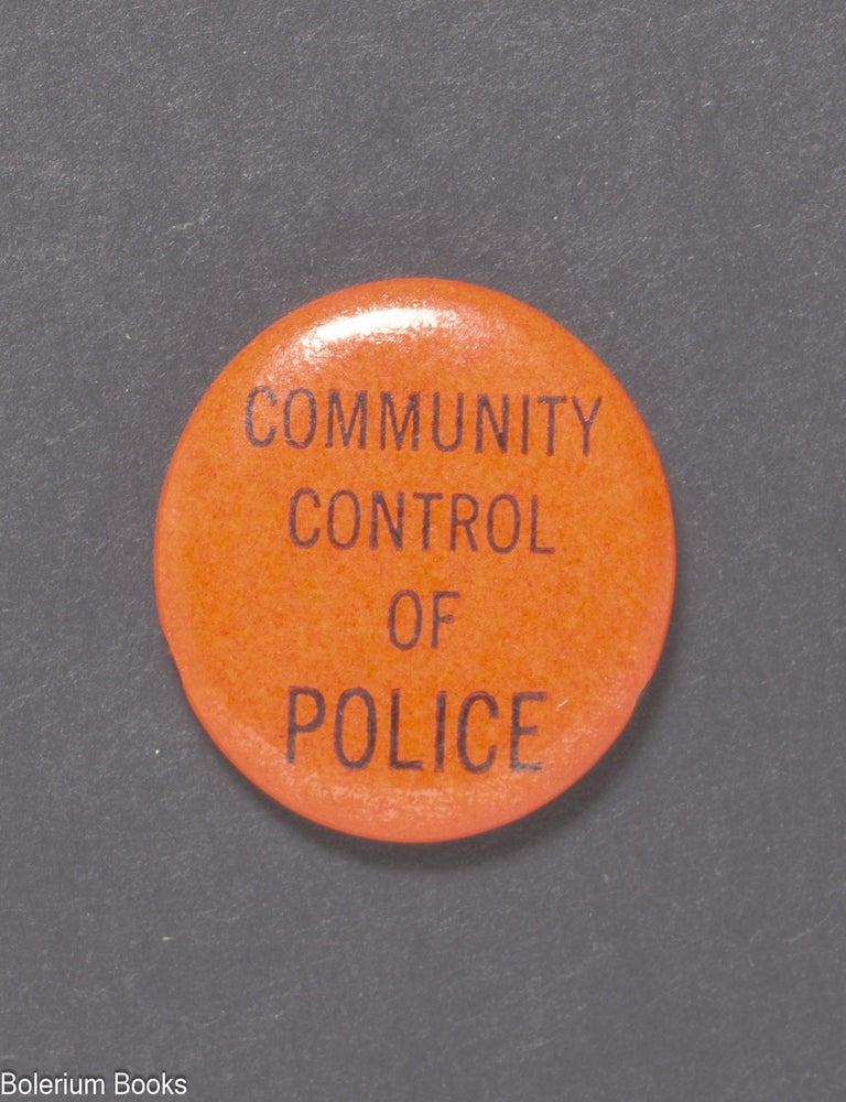 Cat.No: 268279 Community control of police [pinback button]