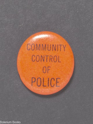 Cat.No: 268279 Community control of police [pinback button