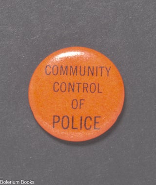 Cat.No: 268279 Community control of police [pinback button