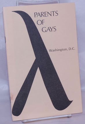 Cat.No: 268487 Parents of Gays: Washington, D. C. Betty Fairchild, cover, Beth Russo