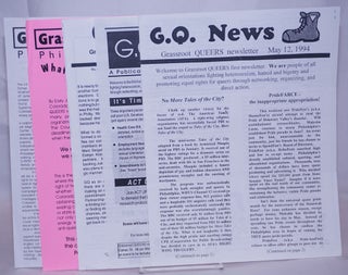 Cat.No: 268534 GQ News: Grassroot Queers newsletter [five issues