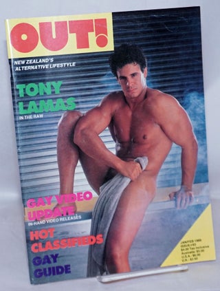 Cat.No: 268778 Out! New Zealand's alternative lifestyle #83, Jan/Feb. 1989: Tony Lamas in...